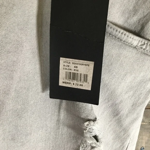 Steve’s Jeans denim distressed jean shorts men’s waist size 46 NWT - Picture 5 of 12